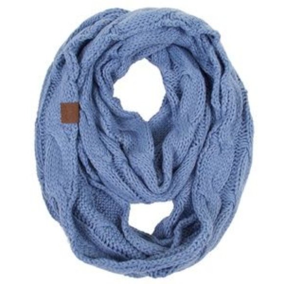C.C 3pc Knit Warm Pom Beanie Gloves Scarves Set main image 7